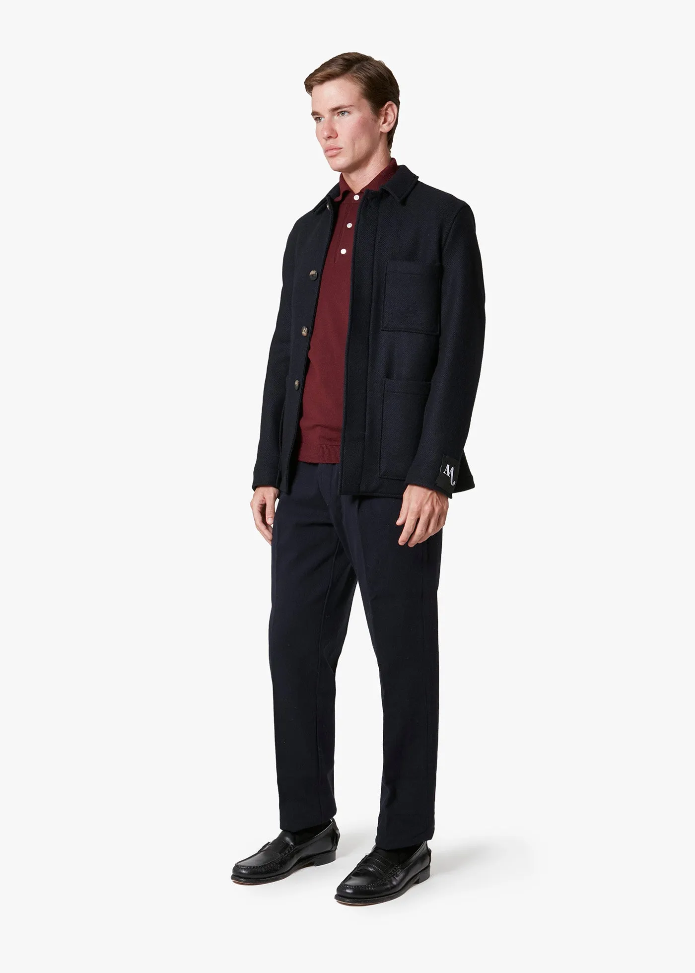 AALBION JACKET WITH SHIRT COLLAR