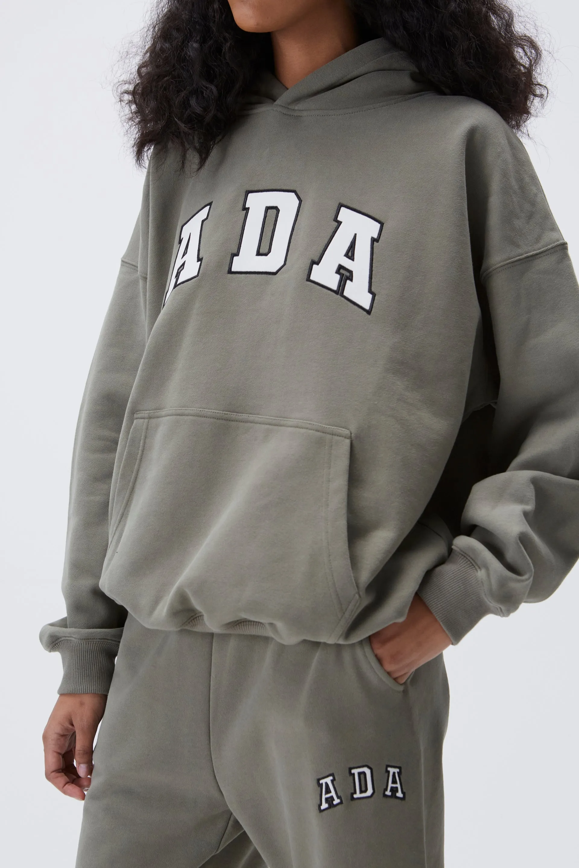 ADA Oversized Hoodie - Olive Green