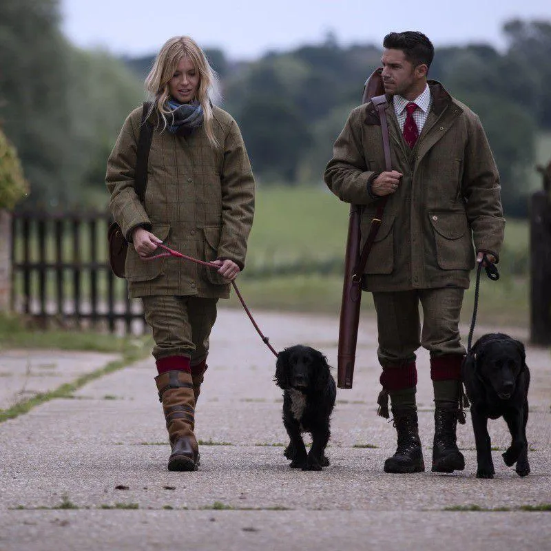 Alan Paine Combrook Mens Tweed Waterproof Field Coat - Sage