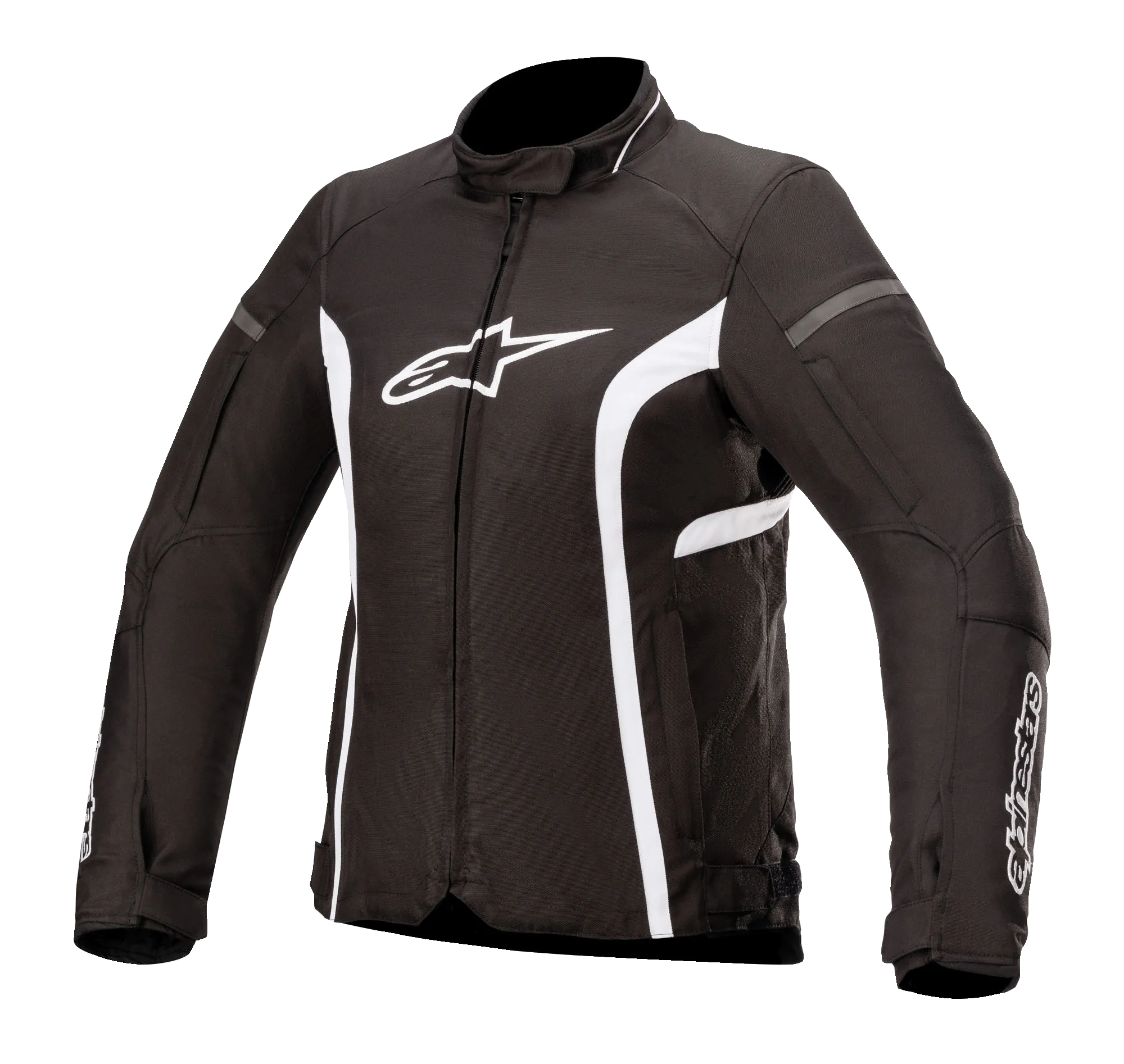 ALPINESTARS WOMEN'S KIRA V2 LEATHER MOTORCYCLE JACKET - BLACK/WHITE