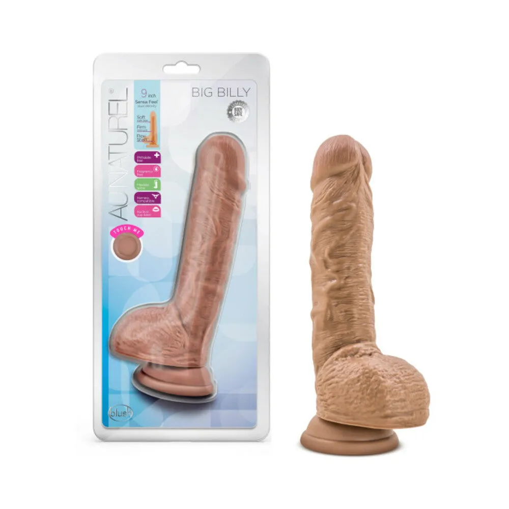 Au Naturel - Big Billy - 9 Inch Dildo - Mocha