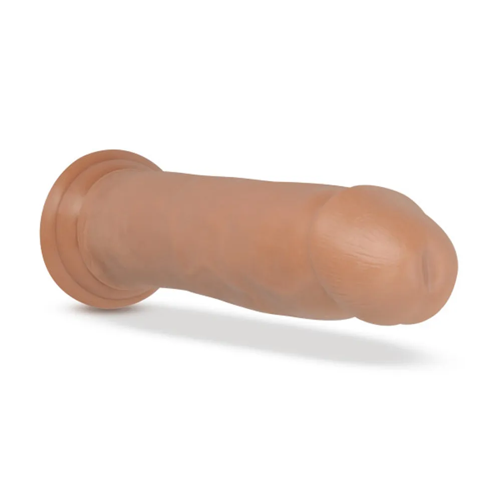 Au Naturel Carlos 9 in. Posable Dual Density Dildo Tan