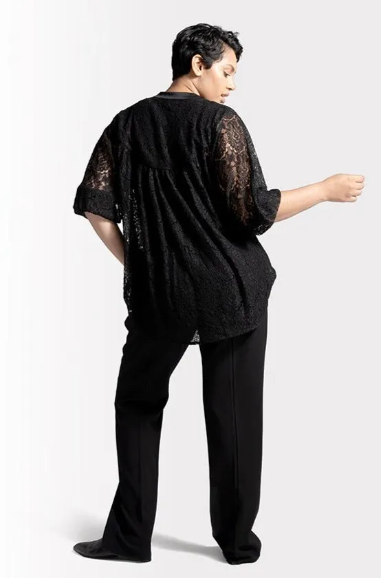 Audry Lace Blouse // Black