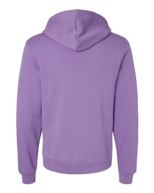 BELLA   CANVAS Sponge Fleece Hoodie 3719 Heather Team Purple