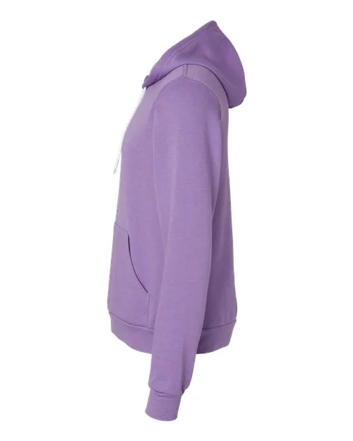 BELLA   CANVAS Sponge Fleece Hoodie 3719 Heather Team Purple