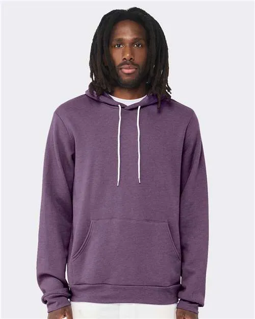 BELLA   CANVAS Sponge Fleece Hoodie 3719 Heather Team Purple