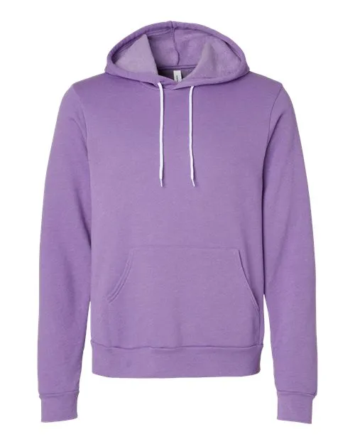 BELLA   CANVAS Sponge Fleece Hoodie 3719 Heather Team Purple