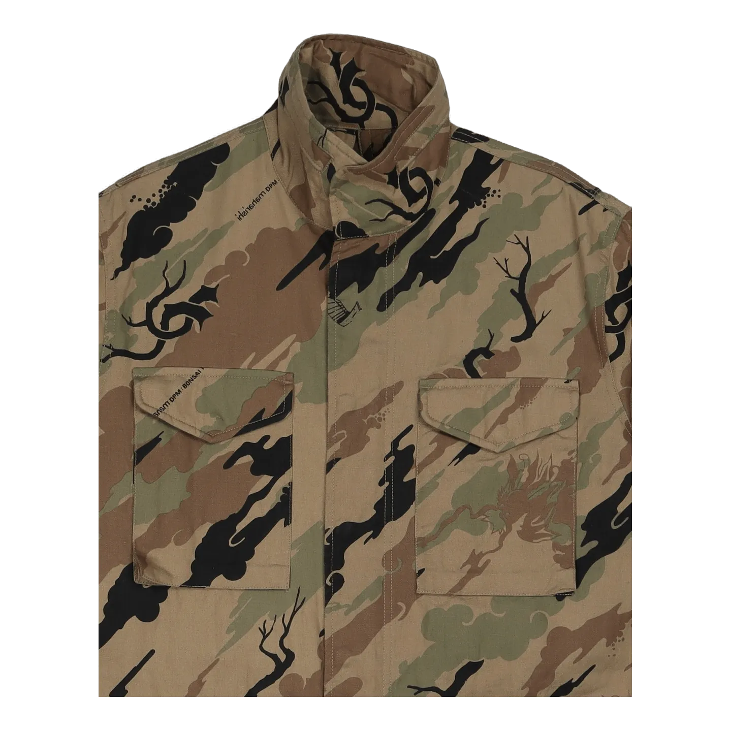 Camo Modified M65 Jacket Cotto Woodland