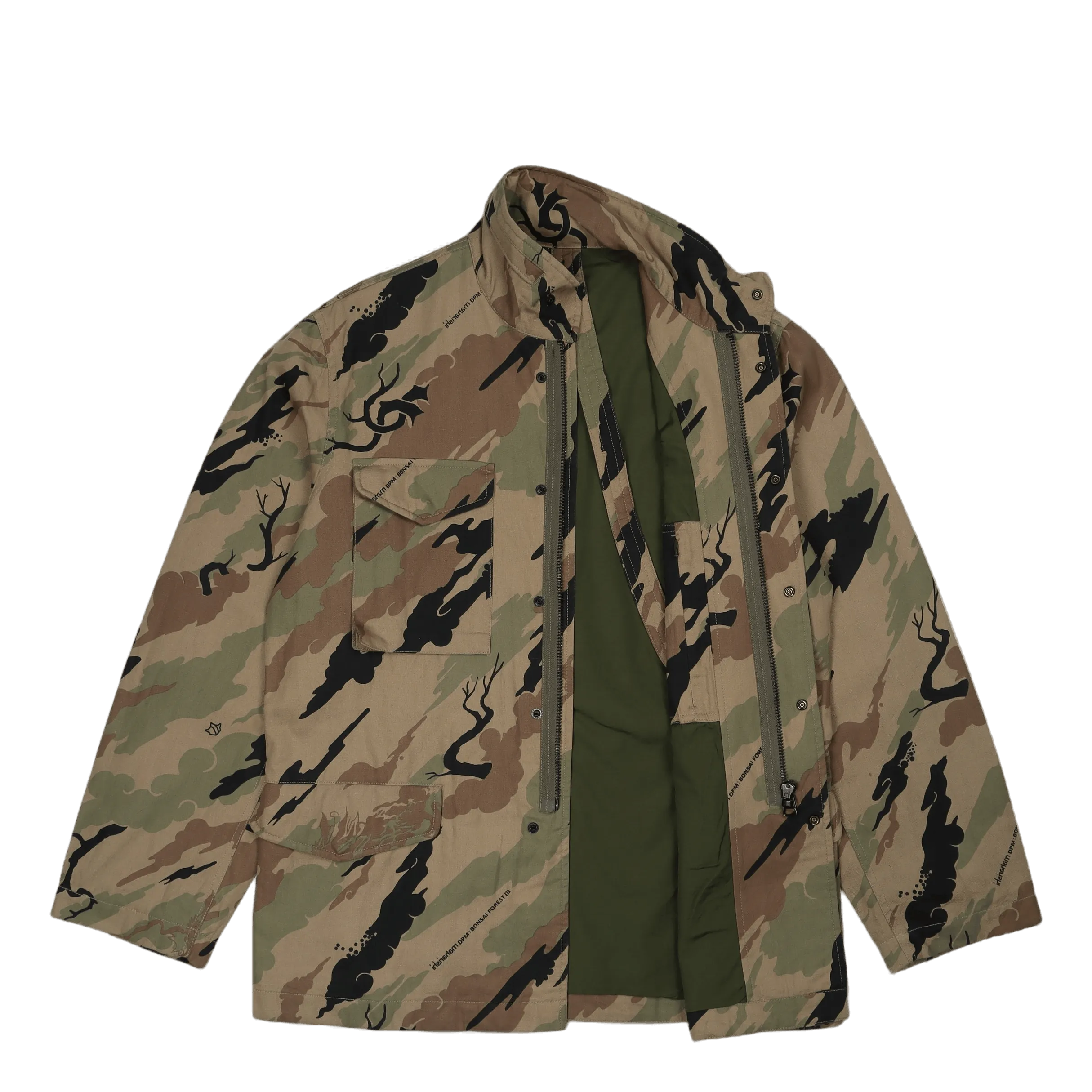 Camo Modified M65 Jacket Cotto Woodland