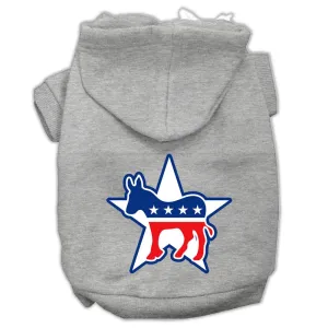 Democrat Screen Print Pet Hoodies Grey Size Xl (16)