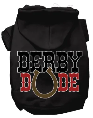 Derby Dude Screen Print Dog Hoodie Black Xxl