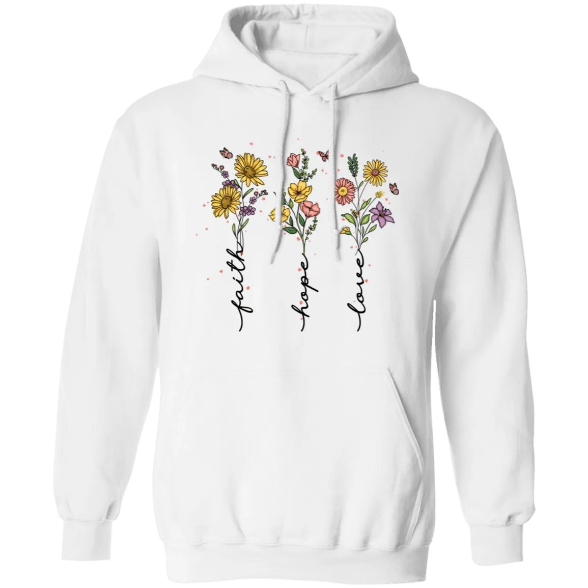 Faith, Hope , Love  Pullover Hoodie