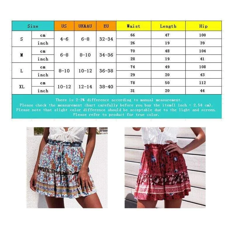 FashionSierra - Fashion Stretch High Waist Beach Summer Short Mini Skirt Sundress