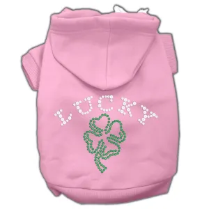 Four Leaf Clover Outline Hoodies Pink Xs (8)