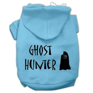 Ghost Hunter Screen Print Pet Hoodies Baby Blue with Black Lettering XXXL (20)