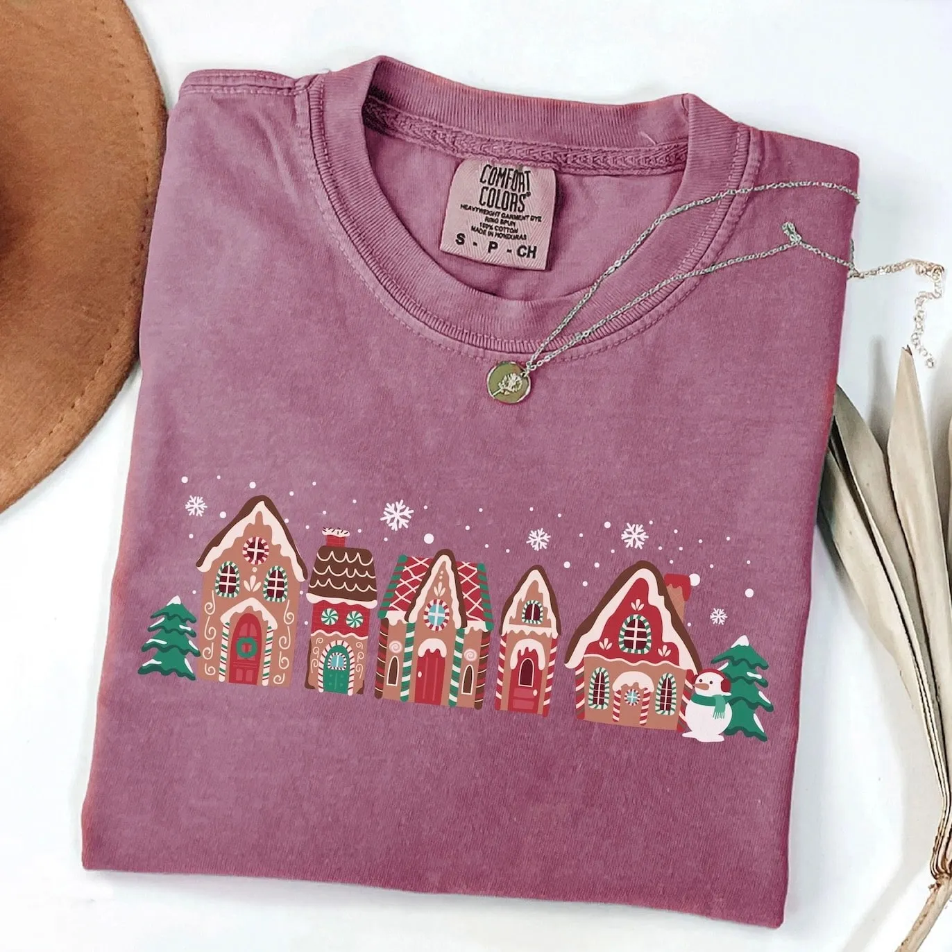 Gingerbread Village Christmas Sweatshirt - Festive Hoodies For Holidays