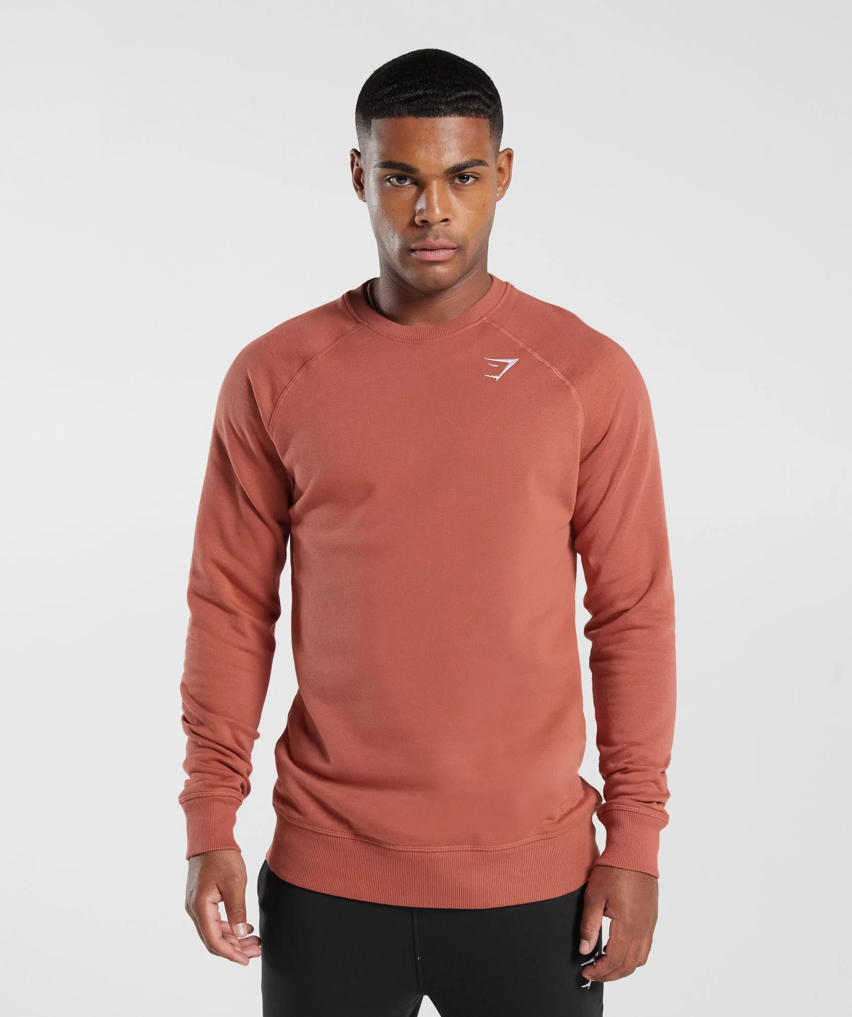 Gymshark Crest Sweatshirt - Persimmon Red