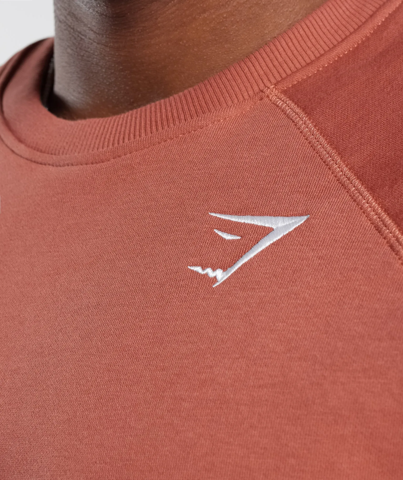 Gymshark Crest Sweatshirt - Persimmon Red