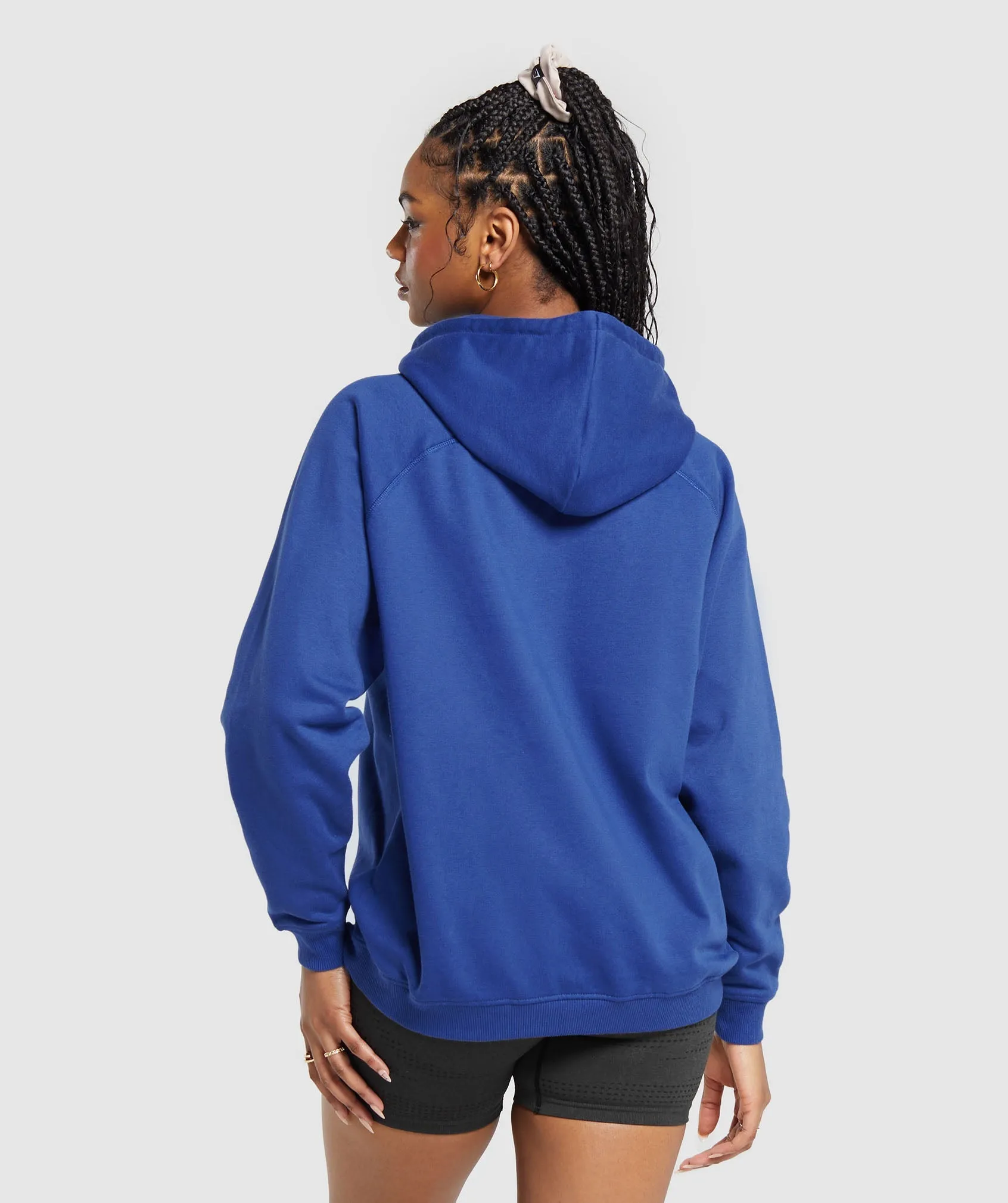 Gymshark Training Oversized Fleece Hoodie - Wave Blue