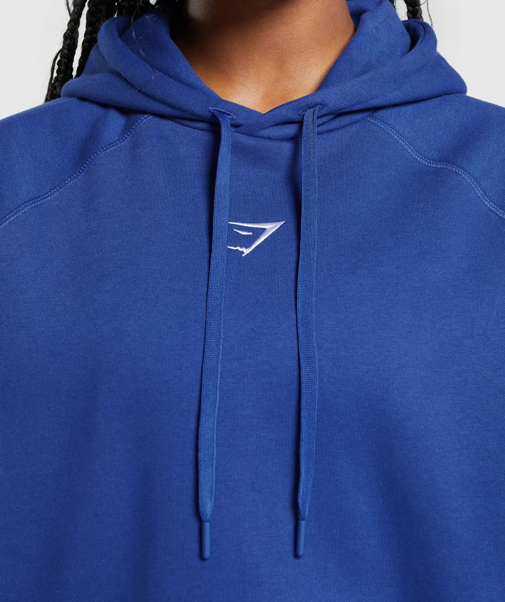 Gymshark Training Oversized Fleece Hoodie - Wave Blue