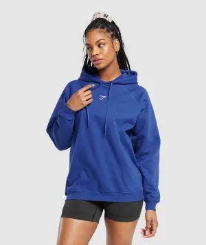 Gymshark Training Oversized Fleece Hoodie - Wave Blue