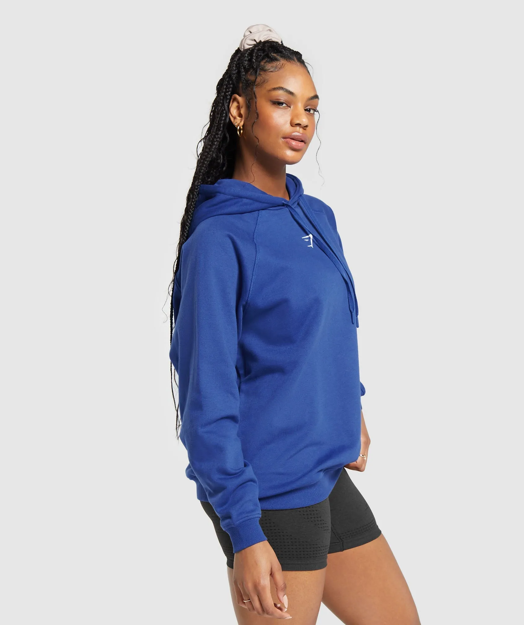 Gymshark Training Oversized Fleece Hoodie - Wave Blue