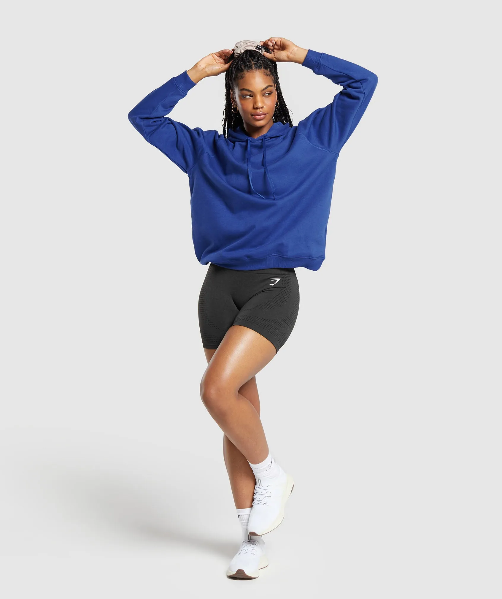 Gymshark Training Oversized Fleece Hoodie - Wave Blue