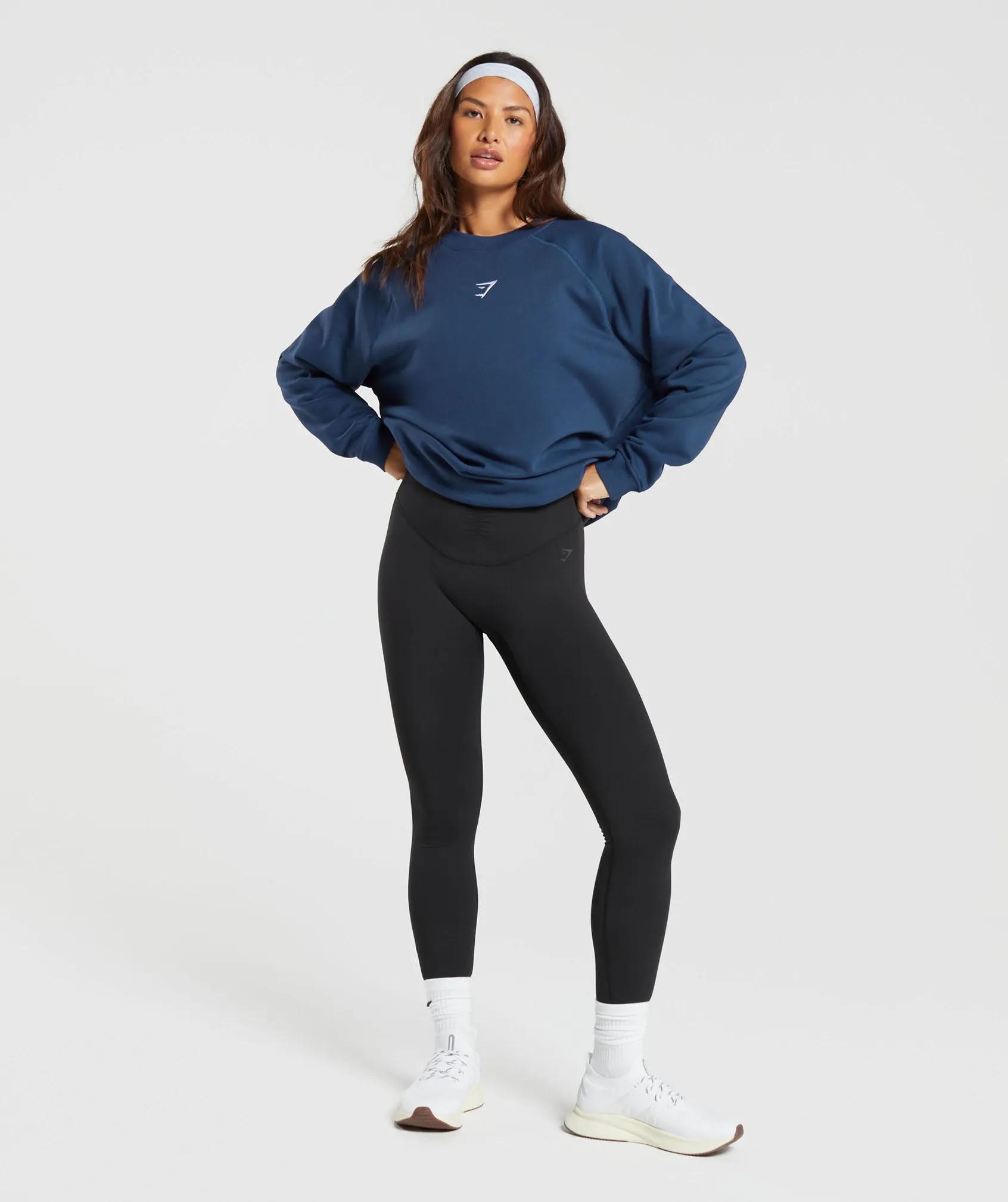 Gymshark Training Oversized Fleece Sweatshirt - Ash Blue