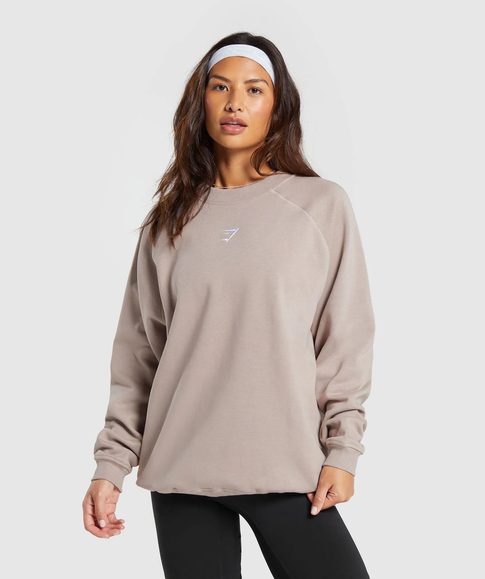 Gymshark Training Oversized Fleece Sweatshirt - Stone Pink