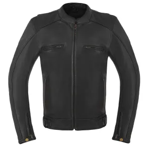 High Mileage Mens Dual Conceal Carry Vented Sport Style Cowhide Leather Biker Motorcycle Riding Jacket