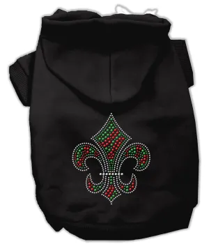 Holiday Fleur de lis Hoodies Black S (10)