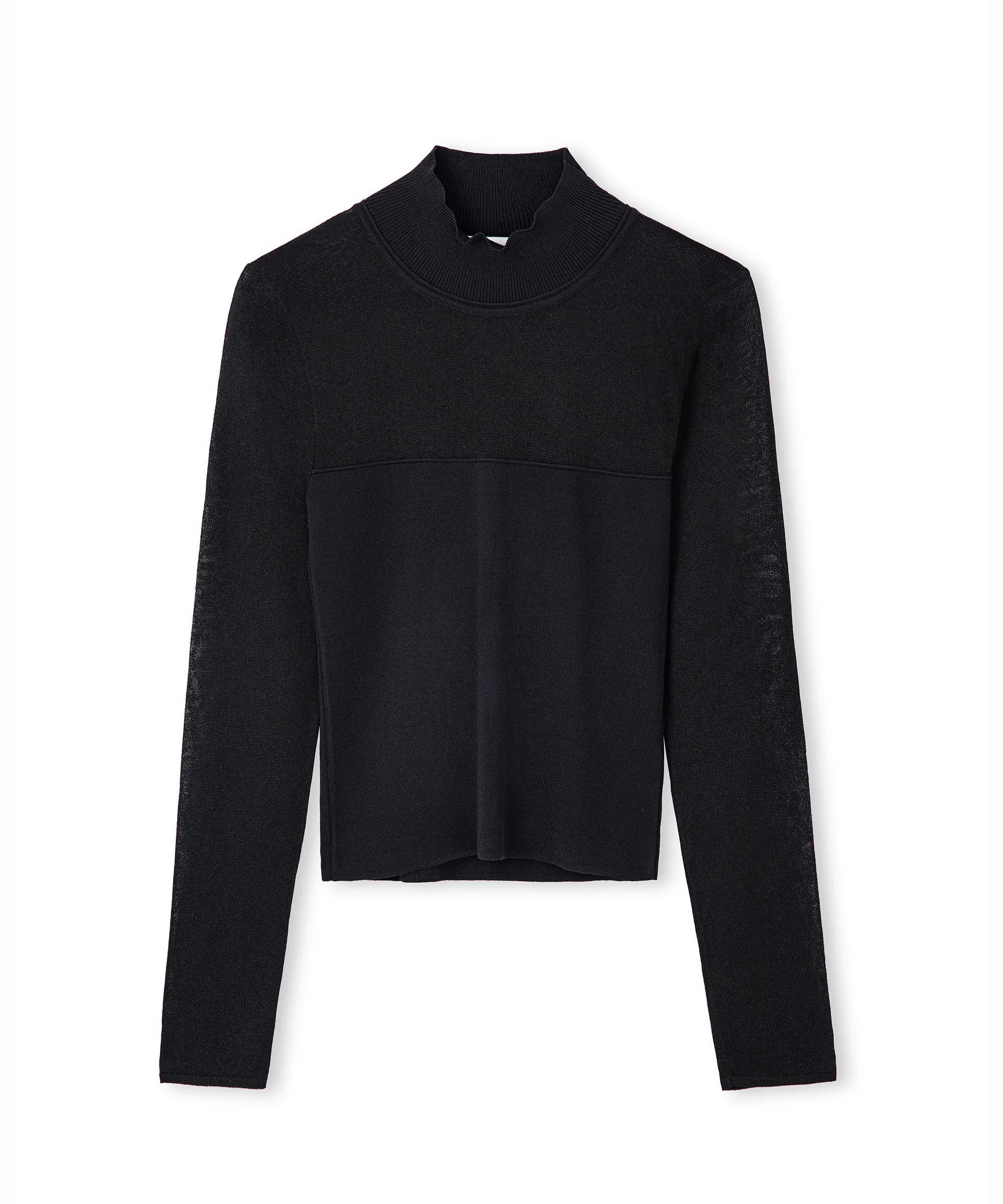 Ipekyol Transparent Mix Slim Fit Knitwear Black