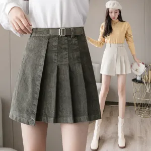 Irregular High Waist Thin A-line Skirt