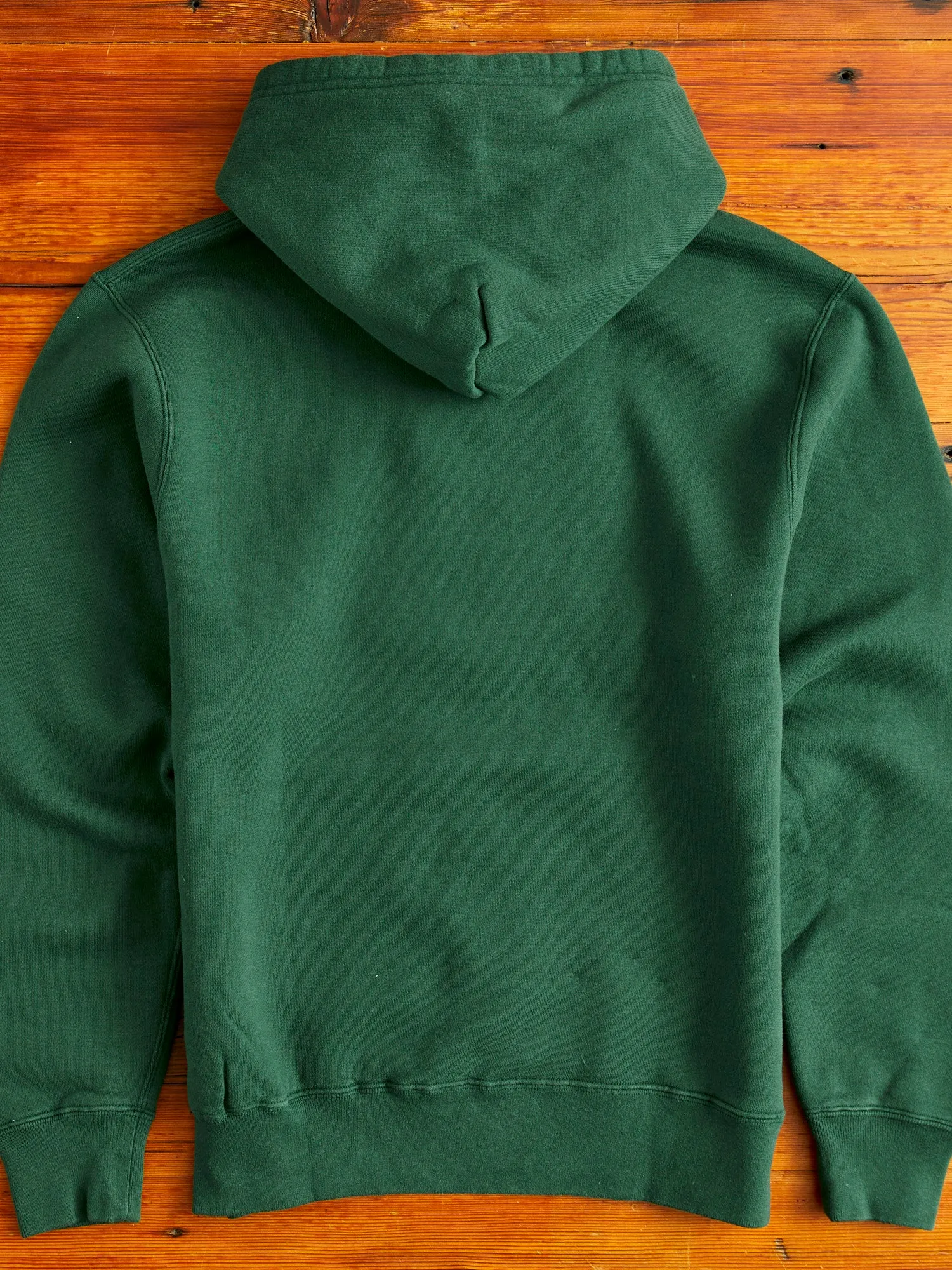 Japan-Made Fleece Hoodie in Green