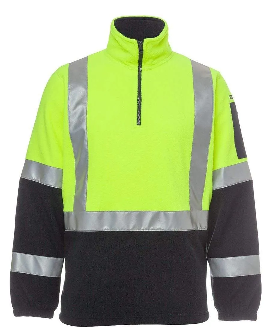 JB'S Hi-Vis H Pattern Bio-Motion 1/2 Zip Polar Fleece Sweat 6DHPF