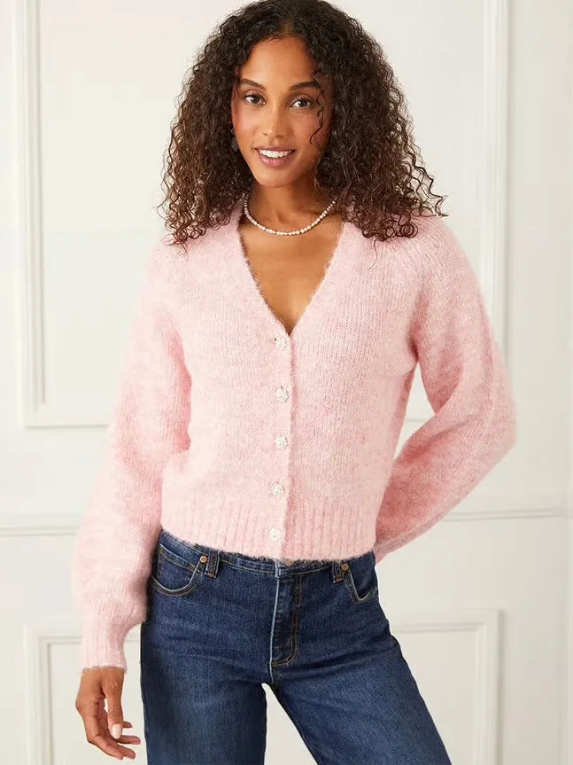 {Karen Kane} Pearl Button Cardigan Sweater