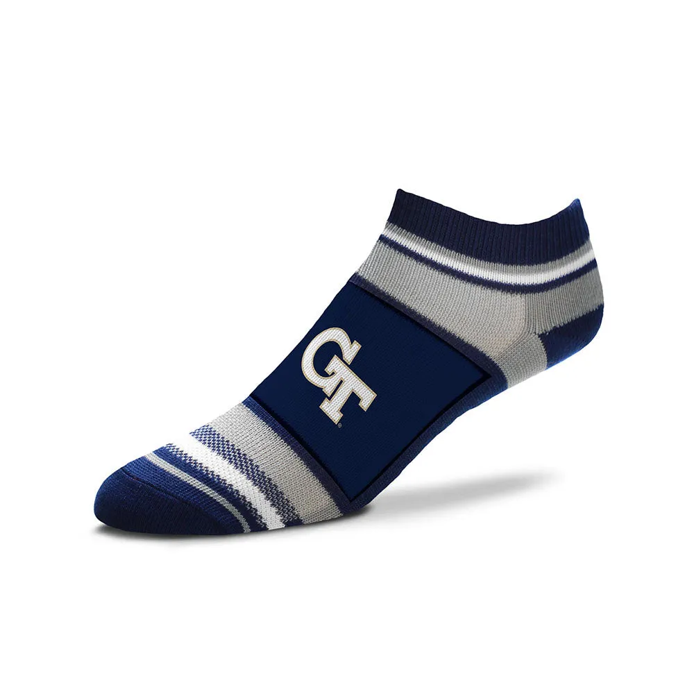 Ladies Georgia Tech Yellow Jackets Quarter Stripe Socks