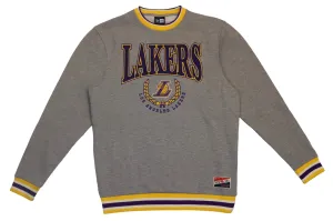 Lakers Throwback Brushed Heather Fleece Crew