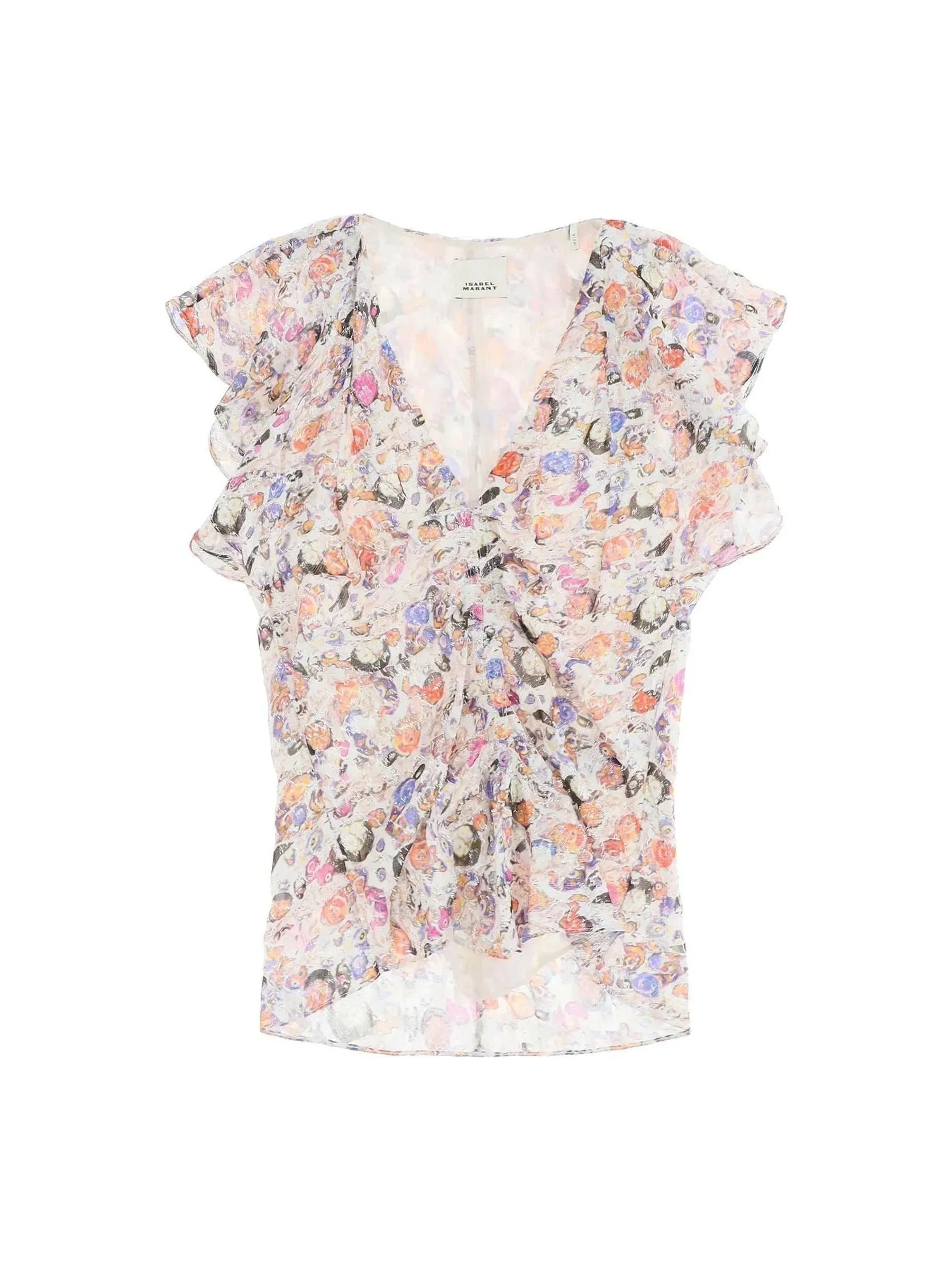 Lonea Floral Jacquard Blouse