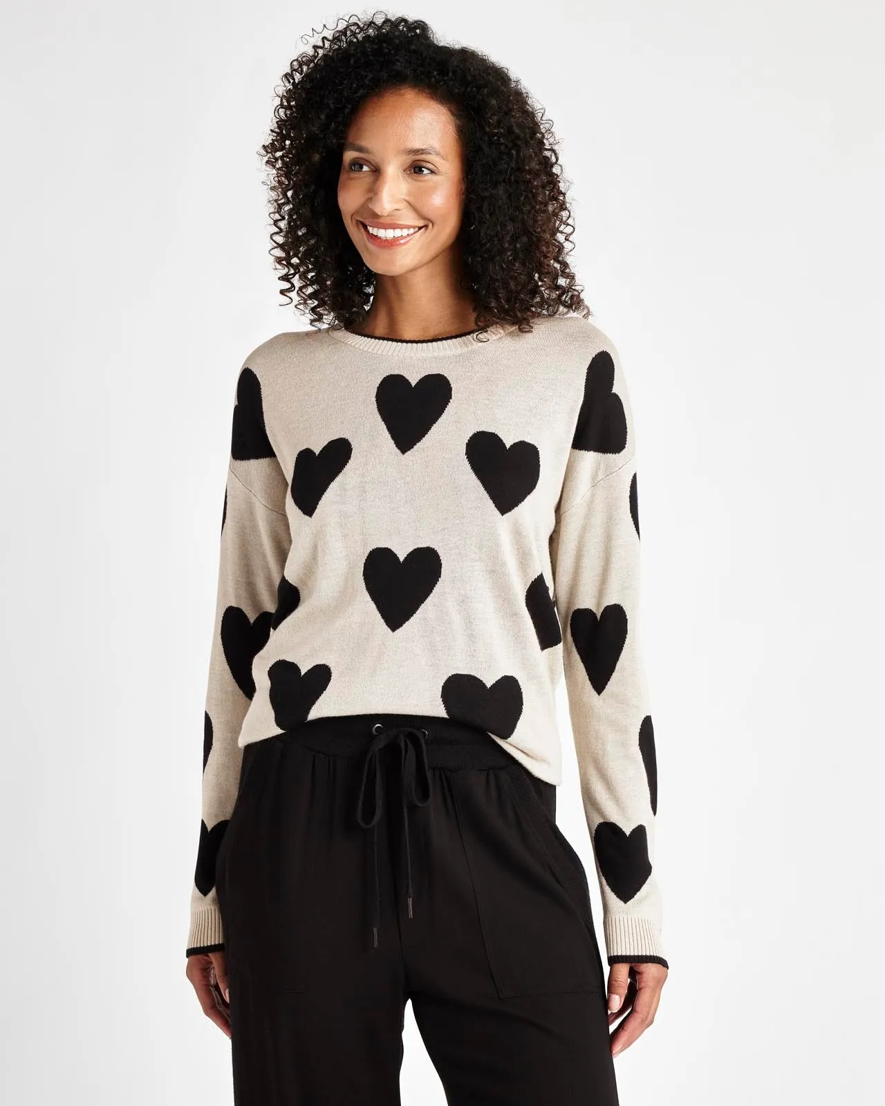 Lottie Cashblend Heart Sweater