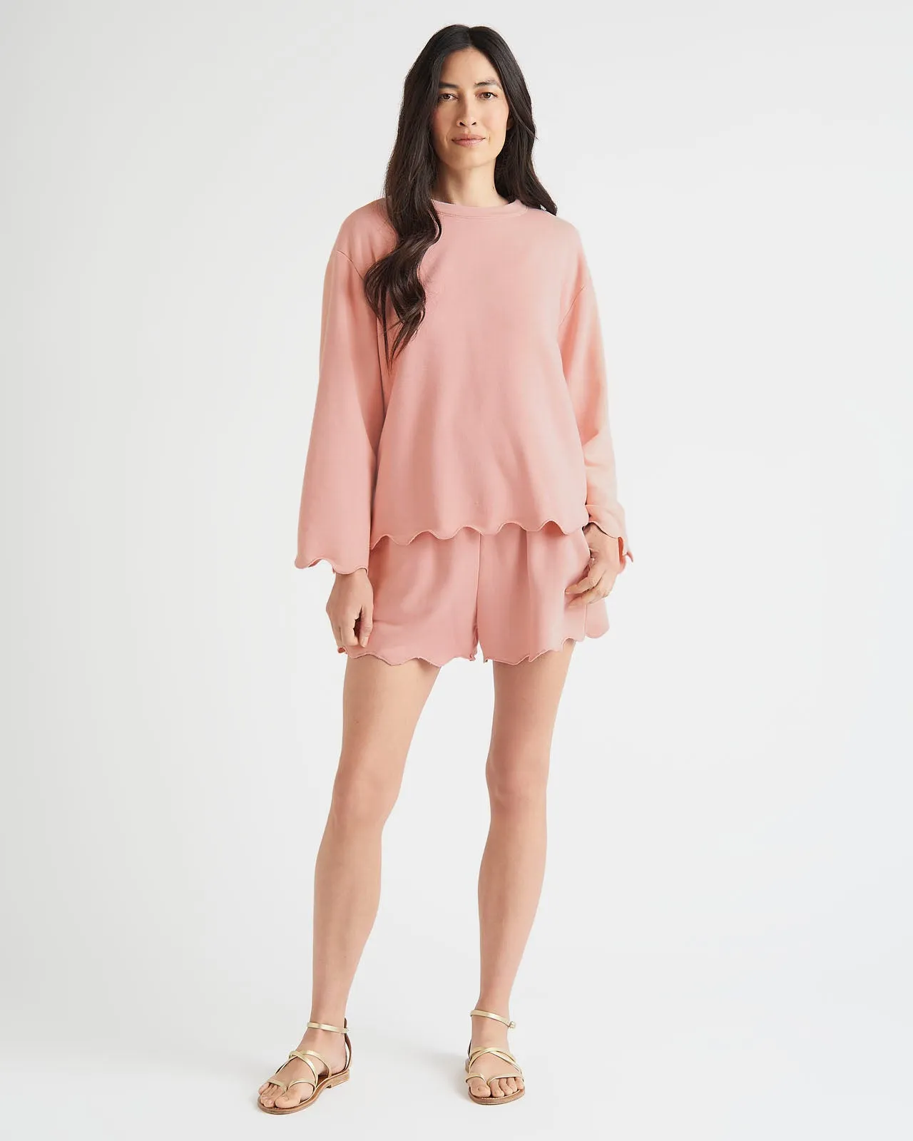 Nori Scalloped Sweatshirt