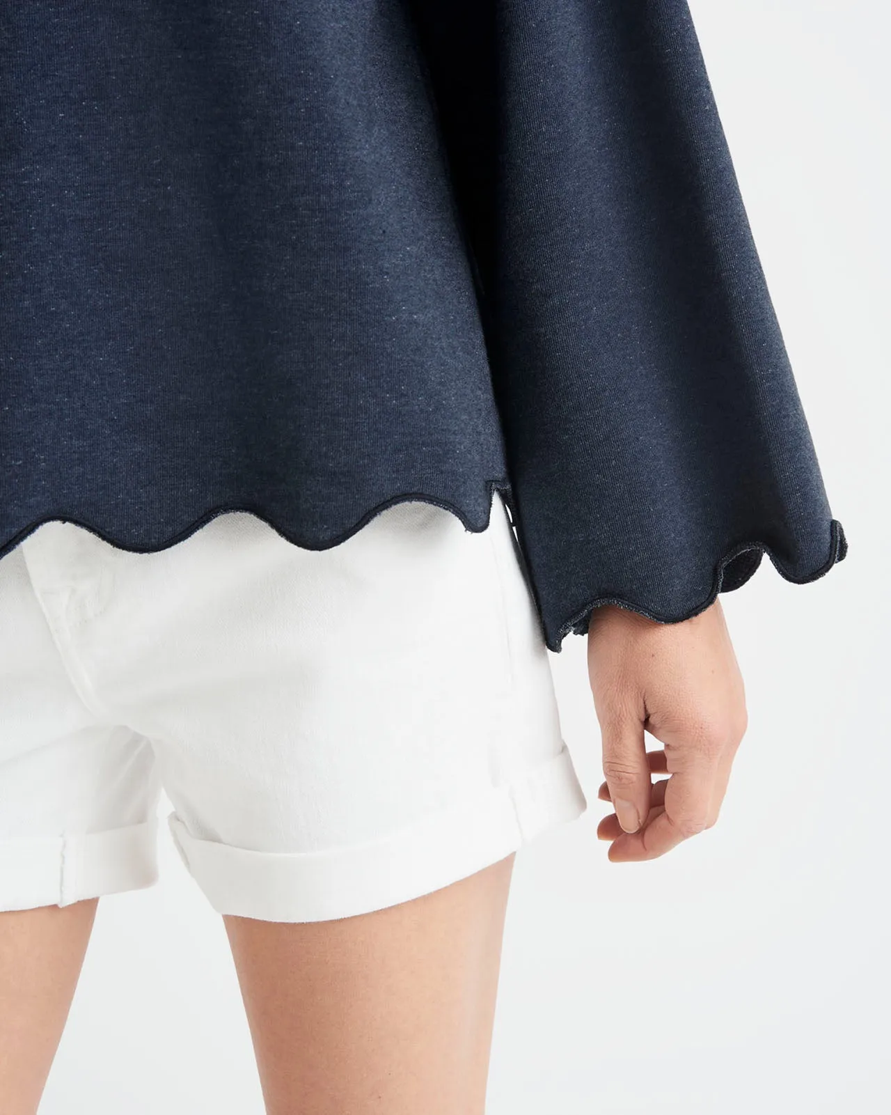 Nori Scalloped Sweatshirt