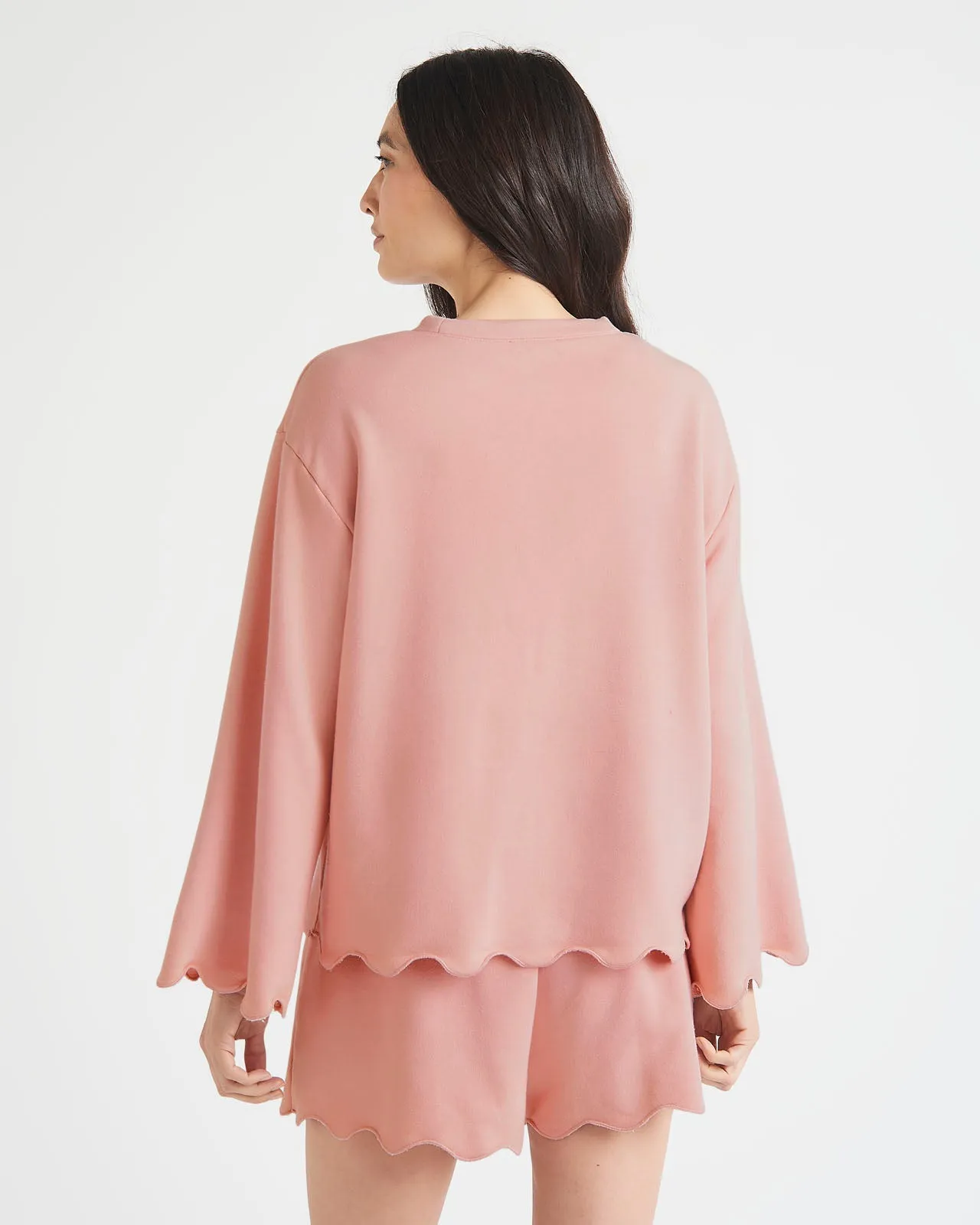 Nori Scalloped Sweatshirt