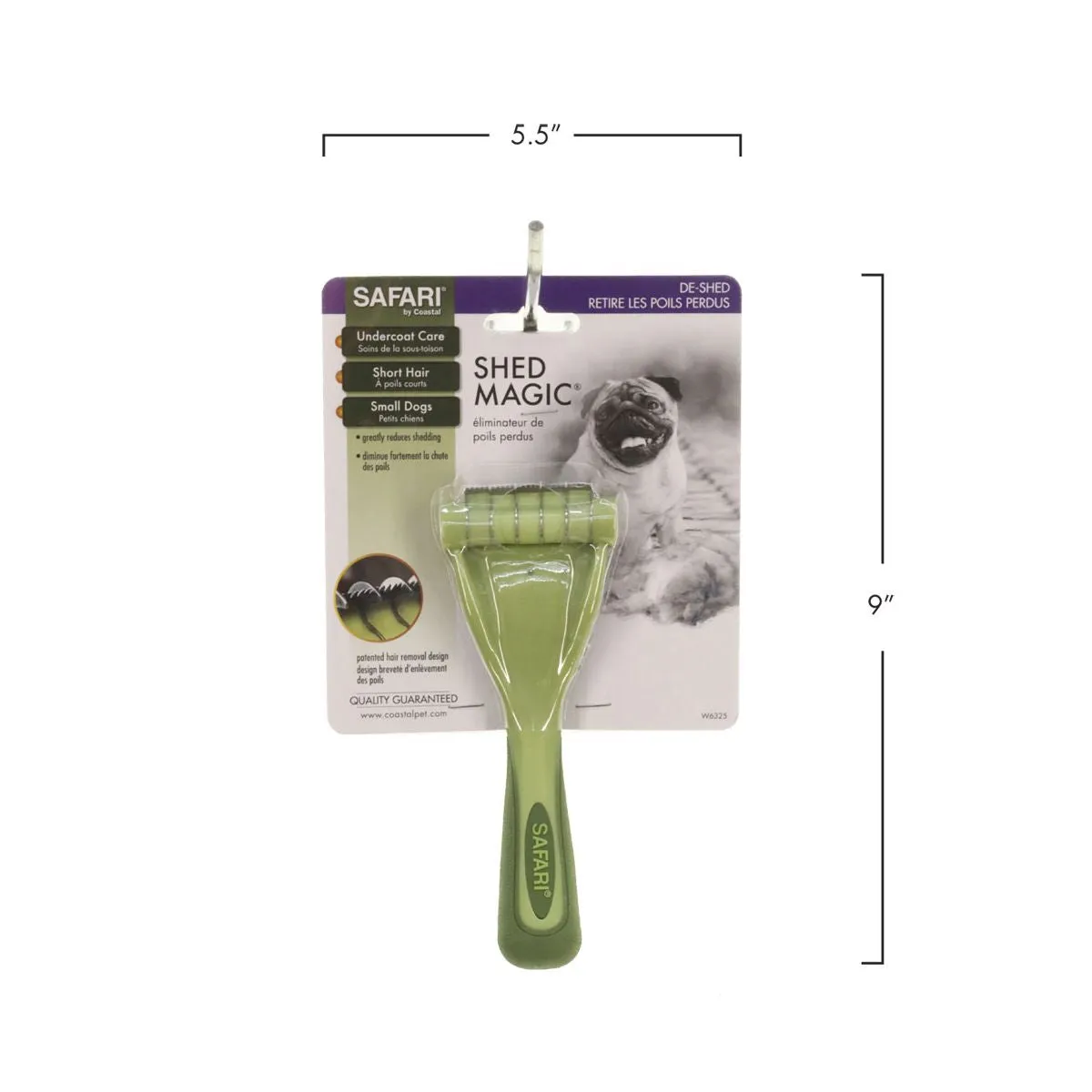 Safari® Shed Magic Short Hair De-Shedding Tool