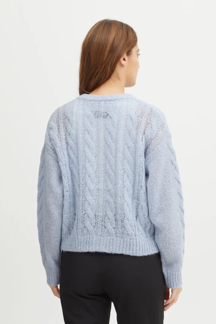 Sophia Wool/Alpaca Blend Cardigan - Kentucky Blue