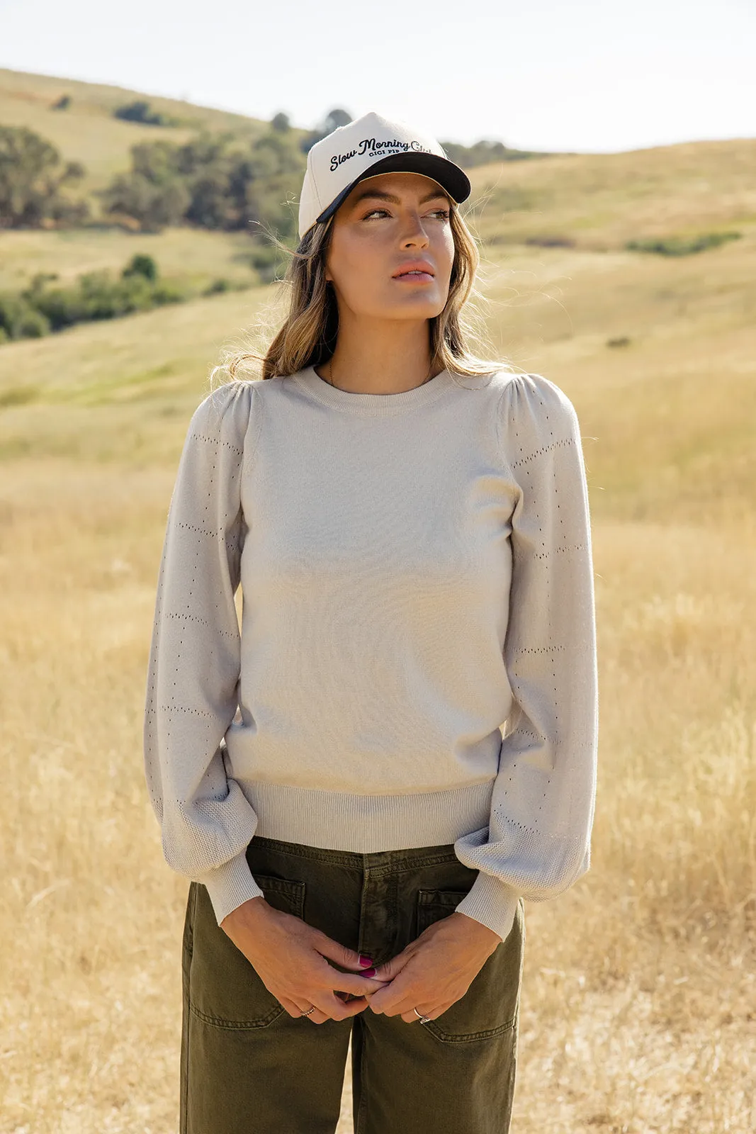 Tennessee Skyline Balloon Sleeve Sweater