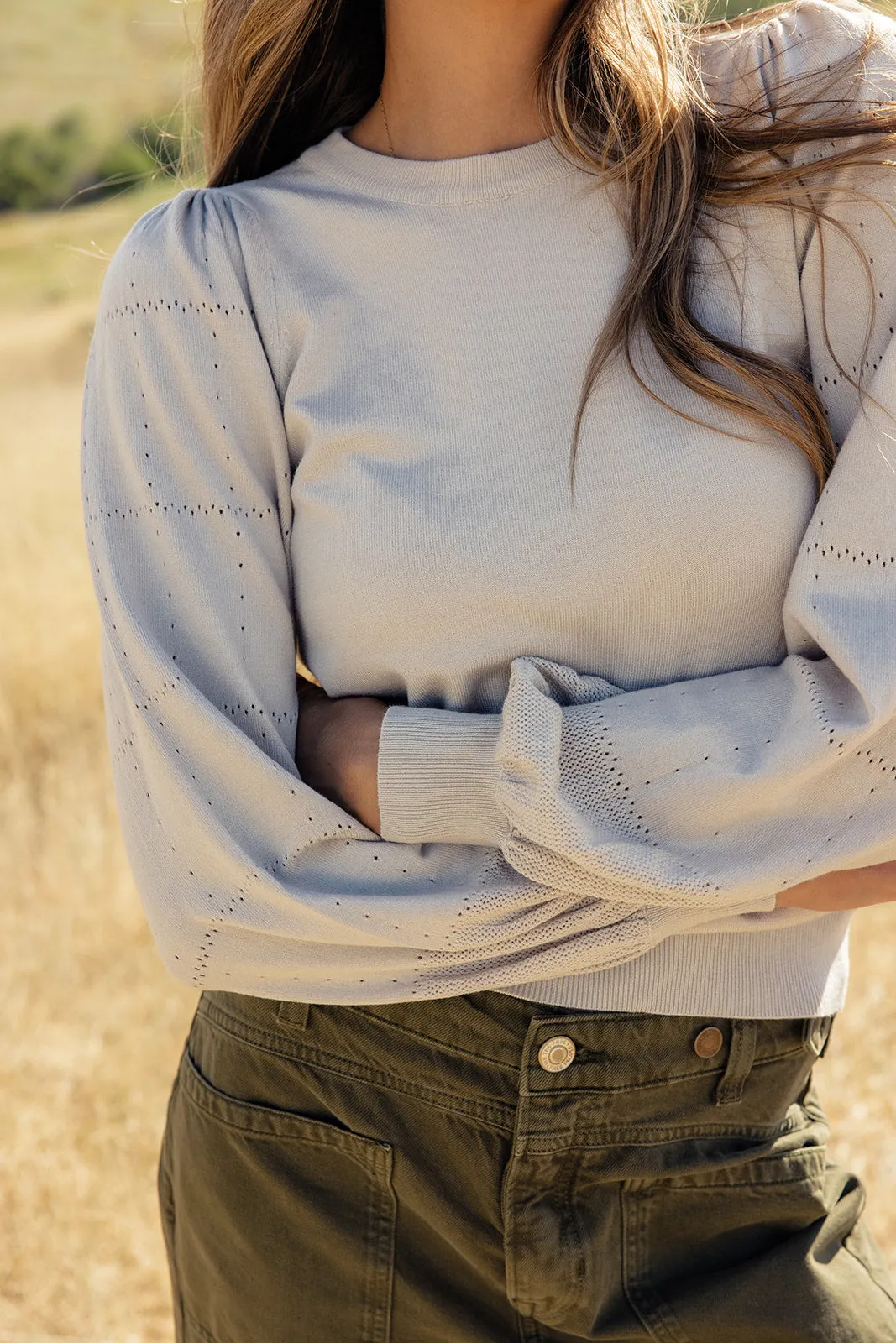 Tennessee Skyline Balloon Sleeve Sweater