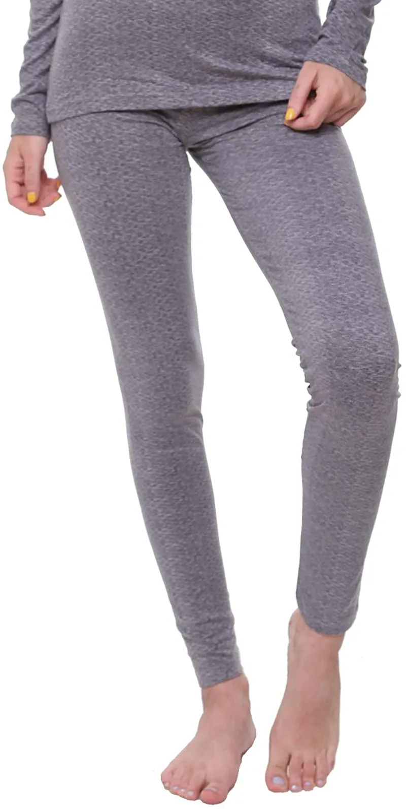 Women Thermal Underwear Base Layer Leggings with Soft Fleece; Ladies Lightweight Long Johns